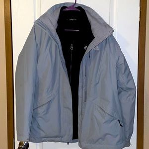 3 in 1 North Face winter coat